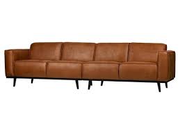 Das sofa wird in der europäischen union gefertigt. Bepurehome Statement 4 Sitzer Eco Leder Cognac