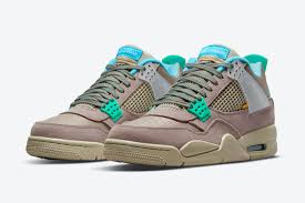 Uabat share the online cheap shoes and top quality replica 1:1 sneakers. Union Air Jordan 4 Desert Moss Taupe Haze Release Date Sbd