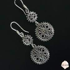 Is sterling silver better than silver? Oriental Indian Silver Earrings Ala Mode Jewellery