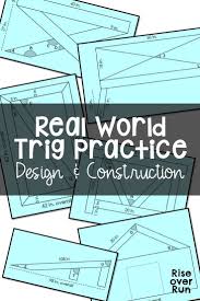 Trigonometry Real World Application Furniture Design Trigonometry High School Math Activities High School Math