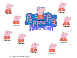 Peppa Pig Behaviour Charts Printable Potty Chart Sticker