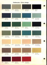 Opel Rekord A B Color Chart