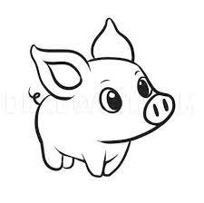 Learn how to draw cute cartoon animals with these step by step guides. How To Draw A Simple Pig Step By Step Drawing Guide By Dawn Dragoart Com Easy Cartoon Drawings Easy Animal Drawings Easy Drawings
