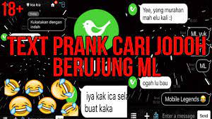 Mengusung gim pencarian jodoh, robot chatting atau chatbot asal indonesia ica ica memenangkan kontes line boot 2018 di jepang, pada 10 november lalu. Ngakak Text Prank Ica Ica Diajak Ml Youtube