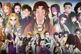 Demon slayer: kimetsu no yaiba characters 6K wallpaper download