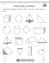 3d Shapes Worksheets