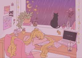 Maybe you would like to learn more about one of these? Sailor Moon But She S A Lofi Girl By Kitteani On Deviantart Sailor Moon Wallpaper Sailor Moon Aesthetic Cute Anime Wallpaper