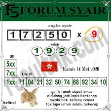 Prediksi Hk Kamis 14 Mei 2020 Prediksi Bocoran Hk Komplit