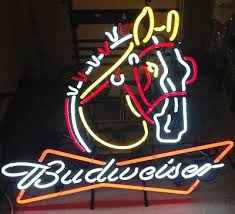 Budweiser Clydesdale Neon Sign 100 Authentic Ebay Neon Signs Budweiser Clydesdale