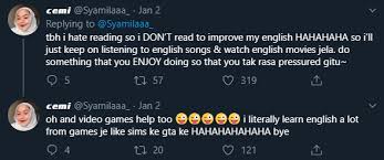 Kalau setakat uitm dengkil, bahasa melayu lebih elok digunakan. 1. Malas Sangat Nak Baca Wanita Ini Kongsikan Tips Paling Mudah Improve English Kisah Dunia