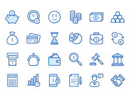 Bank Finance Icons Set Finance Bank Finance Icons Finance Infographic