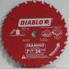 Freud Diablo D0724px 7 1 4 24tcarbide Circular Framing Saw Blade 5 8 Arbor Wood 24tcarbide Arbor Blade Circular D0724px Dia Saw Blade Arbor Arbour Day