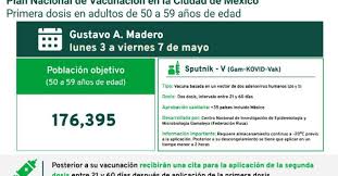 Lo primero que debes hacer es ingresar al sitio oficial mivacuna.salud.gob.mx, posteriormente se te pedirán aunque el gobierno del estado del guanajuato informará la fecha exacta del inicio de la vacunación para las personas de 50 a 59 años, ya que. En Estas Alcaldias De La Cdmx Vacunaran A Personas De 50 A 59 Anos A Partir Del Lunes Proceso