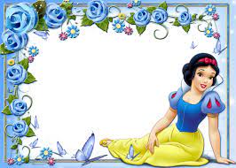 Cute Kids Princess Snow White Transparent Frame Disney Frames Disney Scrapbook Snow White