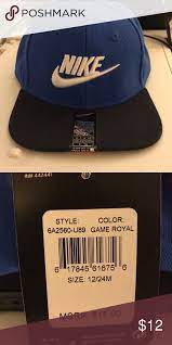 Toddler Nike Hat Royal Blue Nike Snapback Size 12 24 Month Nike Accessories Hats Nike Accessories Nike Hat Fashion
