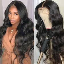 And if you wanna do a ponytail, baby hair is not a bad choice because it can to some extent cover your wig cap trim. 150 Density Full Lace Human Hair Wigs With Baby Hair Body Wave Glueless Lace Wigs Wave Pre Plucked Hairline Brazilian Remy Hair Y81