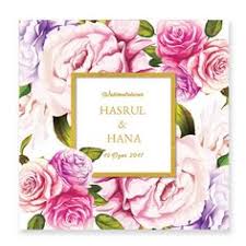 Undangan majlis | kad kahwin. 71 Kad Kahwin Floral Ideas Kad Kahwin Floral Kad Kahwin Design