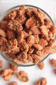 Cinnamon Sugar Candied Nuts Almonds Pecans Walnuts Sugar Walnuts Recipe Nut Recipes Walnut Recipes