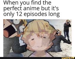 When You Find The Perfect Anime But It S Only 12 Episodes Long Ifunny Anime Memes Funny Funny Anime Pics Anime Funny