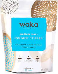 Amazon.com : Waka Premium Instant Coffee — Medium Roast — 100% Arabica  Freeze Dried Beans — For Hot or Iced Coffee (up to 80 servings) : Grocery &  Gourmet Food