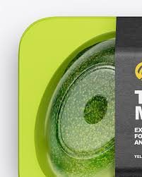Plastic Tray With Avocado Mockup In Tray Platter Mockups On Yellow Images Object Mockups