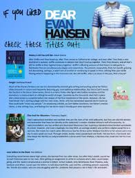 To belong.he just has to stick to a lie he never meant to. What To Read If You Like The Musical Dear Evan Hansen By Nicholas Mitchel Teen Librarian Toolbox