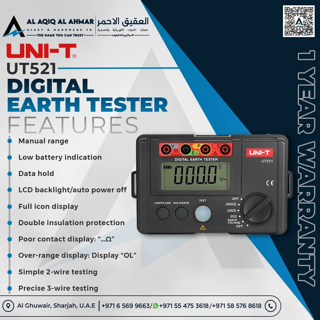 UNI-T DIGITAL EARTH TESTER UT-521 product image