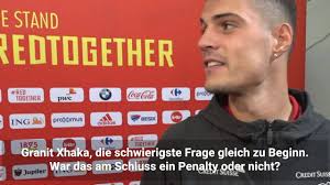 As expected, granit xhaka carries switzerland as they knock out the world champs in the round of 16. War Das Ein Penalty Oder Nicht Granit Xhaka Tages Anzeiger