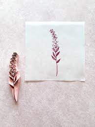 Lavender Rubber Stamp For Wedding Invitation Rustic Etsy In 2020 Flower Stamp Wedding Invitations Rustic Etsy