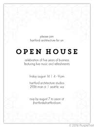 A map is included, which shows parking locations. Modern Cubic Business Open House Invitation Business Open House Invitations