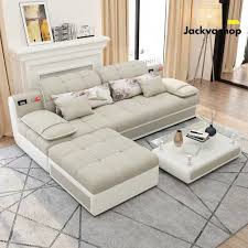 Ada 22+ desain menarik ruang keluarga tanpa sofa yang cantik. Sofa Minimalis L Shape Putus Sofa Ruang Tamu Kursi Santai Shopee Indonesia
