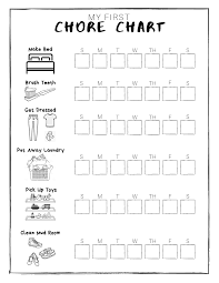 Preschool Chore Chart Printable Olive Real Food