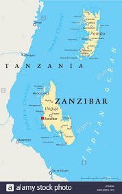 Sansibar ist das paradies auf erden! Afrika Tansania Sansibar Karte Atlas Karte Der Welt Reisen Afrika Stock Vektorgrafik Alamy