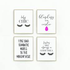 Makeup Decor Makeup Wall Art Makeup Quotes Salon Prints Etsy Makeup Wall Art Salon Print Girly Wall Art