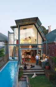 Swimming pools can have all sorts of shapes and sizes and this would have to be one the smallest ones we've ever encountered. 20 Small House And Pool Ideas House Small House House Design