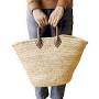 Big Basket,Straw Bag With Leather Handles,Straw Bag,Straw Market Tote,Picnic Basket,Straw Handbag, Market Bag, from www.amazon.com