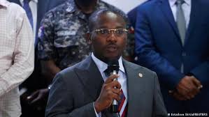 Malaysia's prime minister muhyiddin yassin speaks during opening remarks for virtual apec. Haiti S Interim Pm Joseph Says He Will Step Down News Dw 19 07 2021