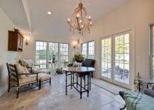 A luxurious vintage sunroom with windows all around, crystal. Shabby Chic Sunrooms A Relaxing And Radiant Escape
