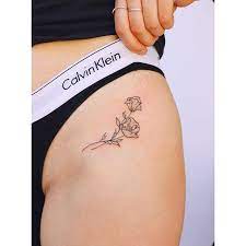 50 Thigh Tattoos That Won T Steal The Spotlight From Your Cute Bikini Tattoos Small Thigh Tattoos Thigh Tattoo
