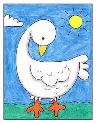 Draw a long curved line and double it back upon itself. How To Draw A Goose Art Projects For Kids