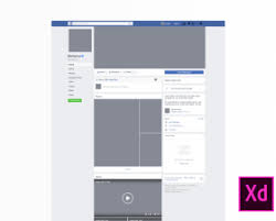 2017 Facebook Fan Page Mockup In 2020 Facebook Fan Page Facebook Fans Adobe Xd