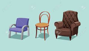 Posted in vector » 3d and element object & web. Collection Types Seating Office Chair Wooden Chair And Retro Leather Armchair Simple Cartoon Isolated Vector Illustration Royalty Free Cliparts Vectors And Stock Illustration Image 94715702