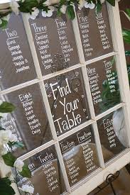 Vintage Wedding Seating Chart Ideas With Old Windown