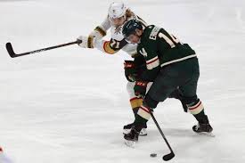 8 263 просмотра 8,2 тыс. Minnesota Wild S Joel Eriksson Ek 14 Of Sweden Handles The Puck Against Vegas Golden Knight Las Vegas Review Journal