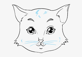 On the lower, right side of the body, draw a curved line for the among us character's first foot. How To Draw Cat Face Drawing Free Transparent Png Download Pngkey