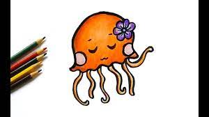Touch device users, explore by touch or with swipe gestures. How To Draw Cute Jellyfish For Kids Easy Drawing Tutorial Youtube