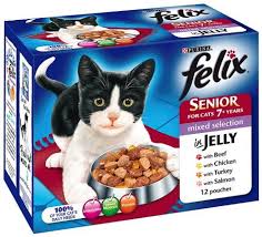 Felix Senior Fish And Meat Selection In Jelly 12 X 100 G Pack Of 4 Total 48 Pouches Check Out This Great Product Wet Cat Food Fish And Meat Food Animals