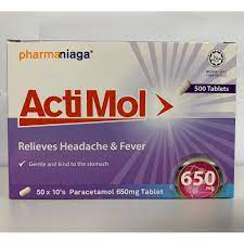 Paracetamol este un medicament din grupa medicamentelor analgezice (ameliorează durerea) și antipiretice (reduce temperatura corpului în caz. Pharmaniaga Actimol Paracetamol Tablet 650mg 50x10 S Exp 04 2023 Shopee Malaysia