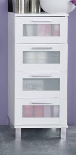 Trendteam smart living badezimmer schrank kommode amanda, 73 x 79 x 31 cm in weiß / weiß hochglanz mit schubkasten und viel stauraum. Badezimmer Kommode Florida In Weiss 35 X 89 Cm
