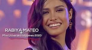 The silver headpiece featured the colors of the philippine flag, with blue, red, and. Rabiya Mateo Is Miss Universe Philippines 2020 Showbiz Chika
